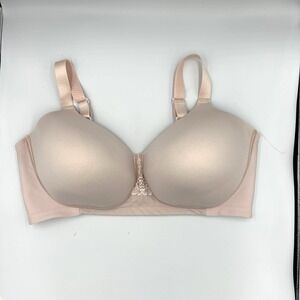 Vanity Fair wireless wirefree smooth Lightly Lined bra Beige 42DDD 71380